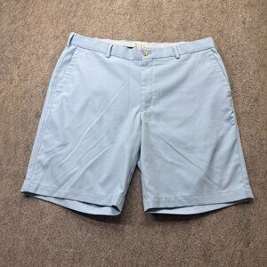 Peter Millar Salem Performance Golf Shorts Men 36 Cornflower Blue 9" Classic